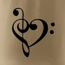 Husľový kľúč srdce Husľový kľúč srdce