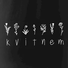 Kvitnem - Nápis s kvetinami
