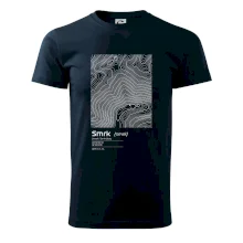 Smrk - vrstevnice v obdĺžniku