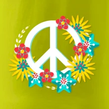 Peace symbol abstraktný