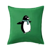 Tučniak so zeleným šálom