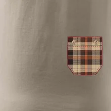 Flanelové triko hnědé