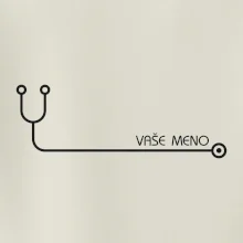 Doktor a sestrička - stetoskop s menom