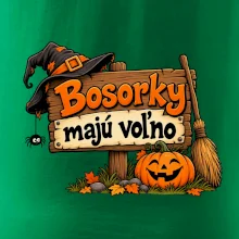 Bosorky majú voľno - tabuľa s tekvicou