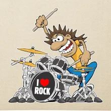 I love rock bubeník