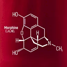 Molekulárna štruktúra Morfín Molekulárna štruktúra Morfín