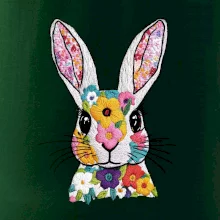 Zajačik ako vyšitý