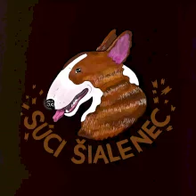 Bulterier Súci šialenec (Pecka design)