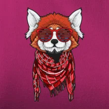 Červená panda hipster