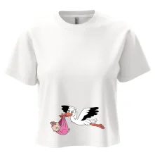 Bocian a bábätko - dievča (Hana-creative)