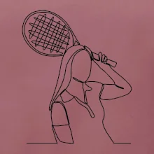 Tenistka jedným ťahom