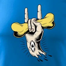 Rocková ruka kosť a oko