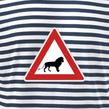 Dopravná značka - Pozor lev Dopravná značka - Pozor lev