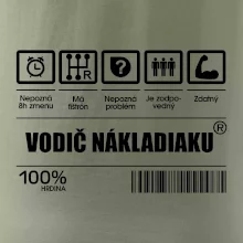 Čiarový kód - Vodič nákladiaku Čiarový kód - Vodič nákladiaku