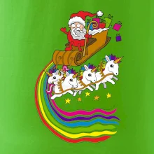 Santa a jednorožce (Pecka design)
