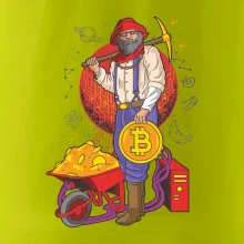 Baník ťaží Bitcoiny