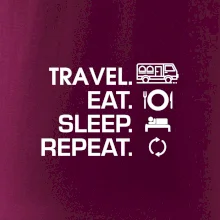 Eat sleep travel - Van