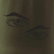 Párový motív - oko naštvané