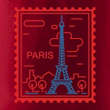 Paríž známka jednoduchá