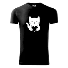 Mačka drží srdce Mačka drží srdce