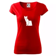 Origami mačka z boku