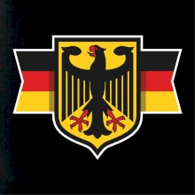 Nemecká orlica a vlajka Nemecká orlica a vlajka