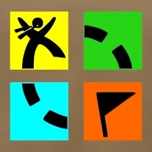 Geocaching logo farebné