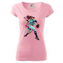 Baseballová nadhazovačka neonový pop art
