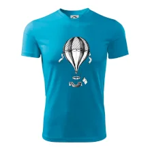 Teplovzdušný balón kreslený