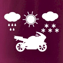 Motorkář za každého počasí - silnice
