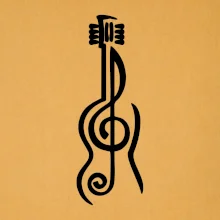 Husľový kľúč gitara