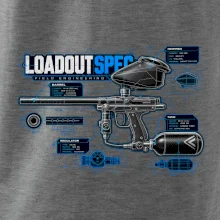 Technický výkres výstroja pre paintball