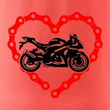 Moto srdce reťaz - cestná