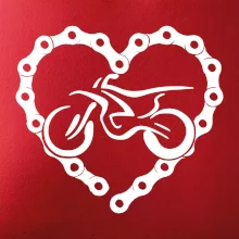 Moto srdce reťaz - enduro Moto srdce reťaz - enduro