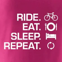 Ride Eat Sleep Repeat bicykel