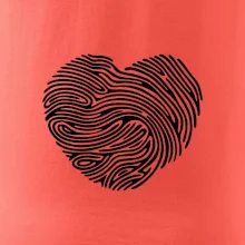 Odtlačok prsta srdce Odtlačok prsta srdce