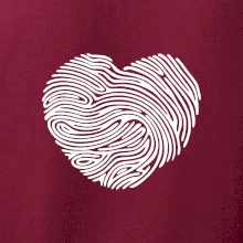 Odtlačok prsta srdce