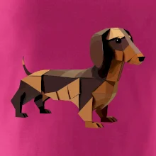 Jazvečík - zlepený z papiera