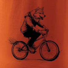 Vlk na bicykli