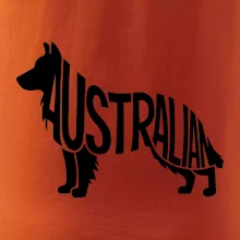 Austrálsky Ovčiak - nápis v tele