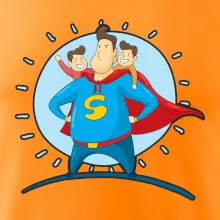 Otec superman - chlapec a chlapec Otec superman - chlapec a chlapec