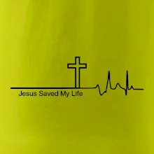 Jesus Saved My Life kríž ekg