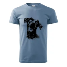 Čiernobiela karikatúra Labrador tmavý Čiernobiela karikatúra Labrador tmavý