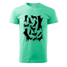 Border kólia siluety