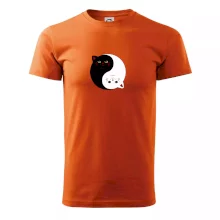 Mačky jin jang farebné