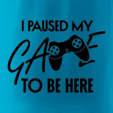 I paused my game to be here