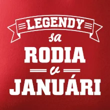 Legendy sa rodia v januári