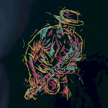 Jazz saxofón splash Jazz saxofón splash