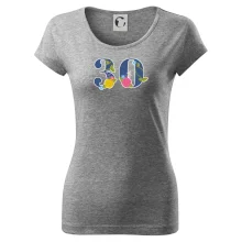 Kvetinové číslo kreslené - 30