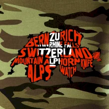 Mapy - názvy miest - Švajčiarsko